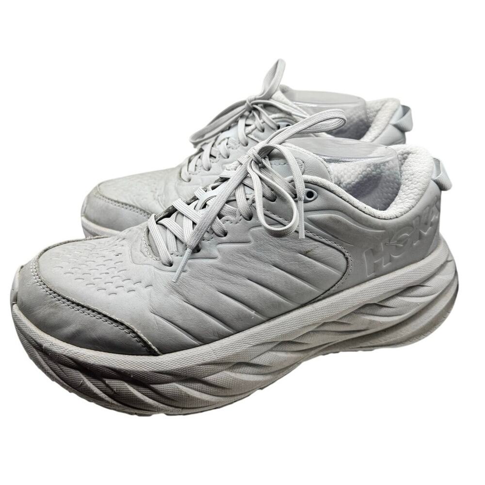 Hoka One One Bondi SR White Womens Sneakers Size 9D